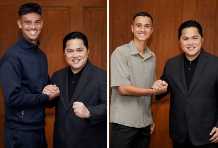PSSI Targetkan Mees Hilgers dan Eliano Reijnders Main Melawan Bahrain dan China di Bulan Oktober Erick Thohir, menargetkan Mees Hilgers dan Eliano Reijnders dapat membela timnas Indonesia pada dua laga tandang putaran ketiga kualifikasi Piala Dunia 2026 zona Asia Grup C melawan Bahrain dan China pada Oktober 2024.
