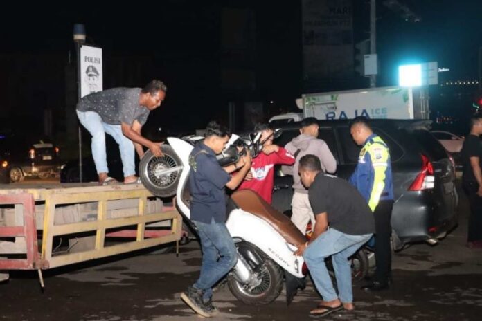 Polresta Barelang Tindak 66 Motor dalam Patroli Skala Besar di Batam olresta Barelang Gelar Patroli Besar di Batam, 66 Motor Ditindak