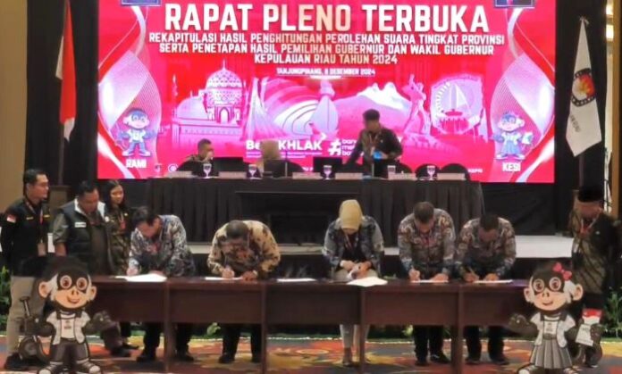 Saksi Paslon 02 Tolak Hasil Penetapan Rekapitulasi Suara Pilkada Kepri 2024 Saksi Paslon 02 Tolak Hasil Penetapan Rekapitulasi Suara Pilkada Kepri 2024