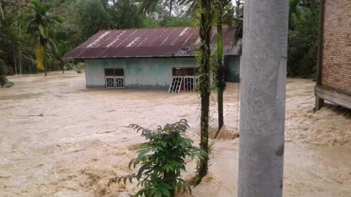Banjir Bandang Terjang Desa Petapahan Kuansing, 193 Rumah Terdampak