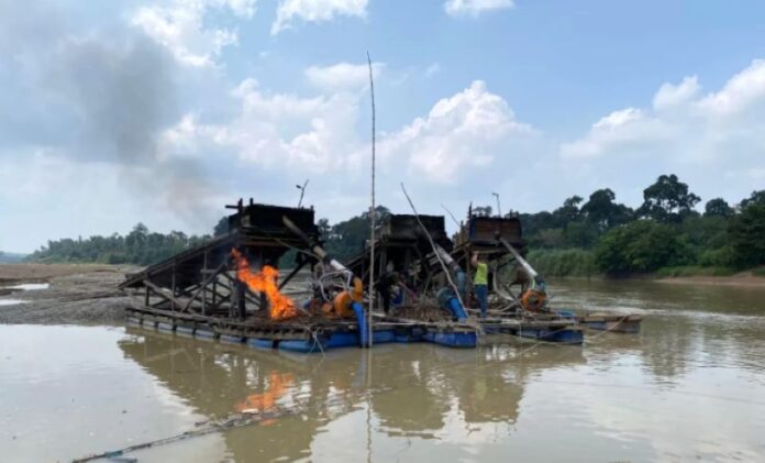 15 Penambang Emas Ilegal Diciduk! Polda Riau Gerak Cepat Amankan Sungai Kuantan Jelang Pacu Jalur 2025 (2) 15 Penambang Emas Ilegal Diciduk! Polda Riau Gerak Cepat Amankan Sungai Kuantan Jelang Pacu Jalur 2025