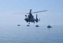 Helikopter TNI AL Kejar Kapal Penyelundup di Kepri, Latihan ala Misi Tempur Sungguhan Helikopter TNI AL Kejar Kapal Penyelundup di Kepri, Latihan ala Misi Tempur Sungguha
