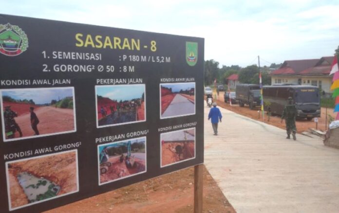 Jalan 1,5 Km di Nongsa Rampung Dibangun Lewat TMMD